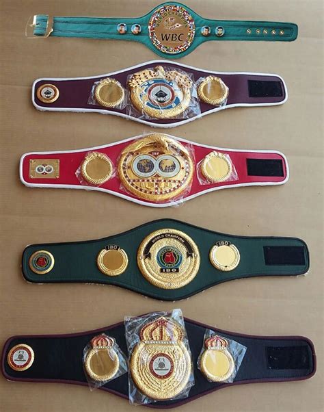 boxing organizations belts